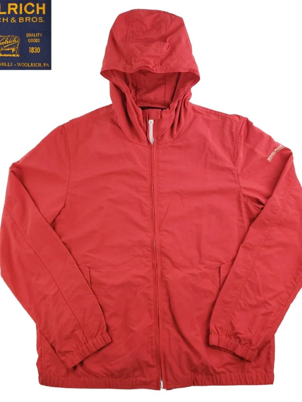 Woolrich Windbreaker Jacket Full Zip Hooded John Rich Bros. Men's US XL (EU XXL)
